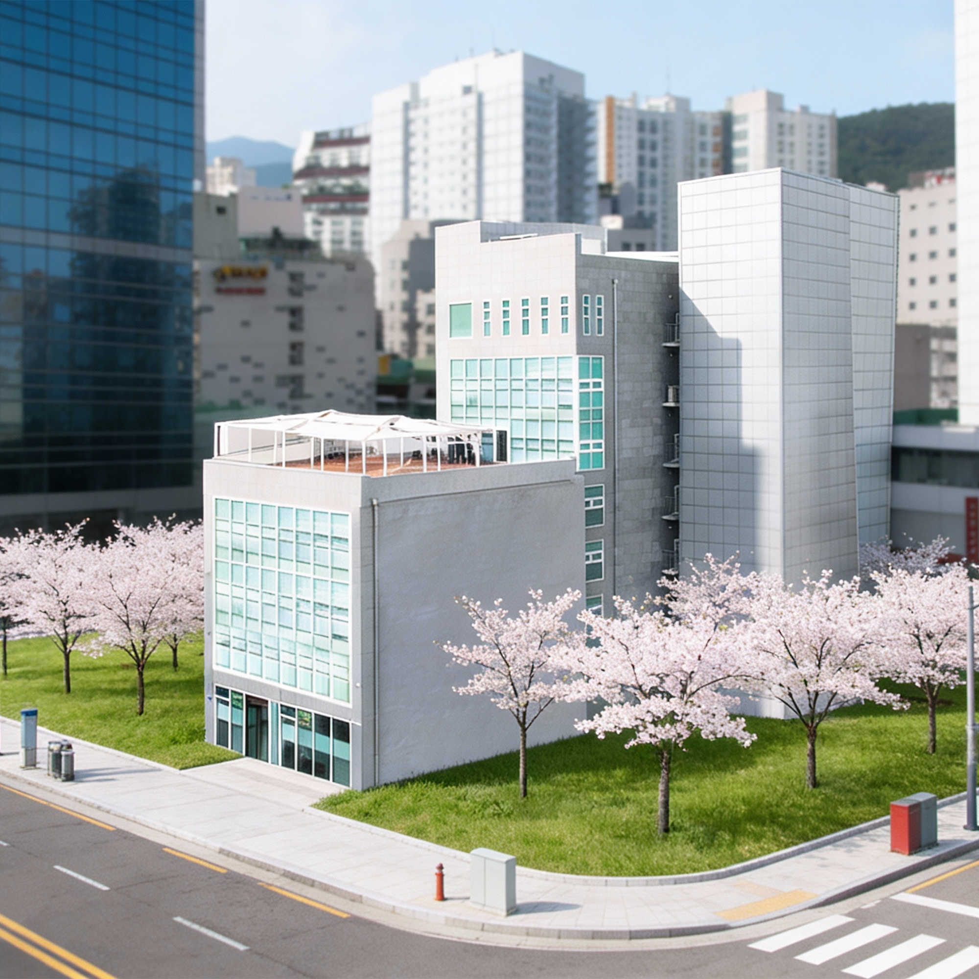 경기도 안양에 위치한 한나이브 성형외과 피부과 8층 규모 메디컬 빌딩 전경