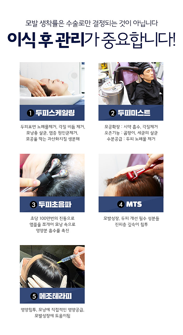 한나이브모발이식후관리