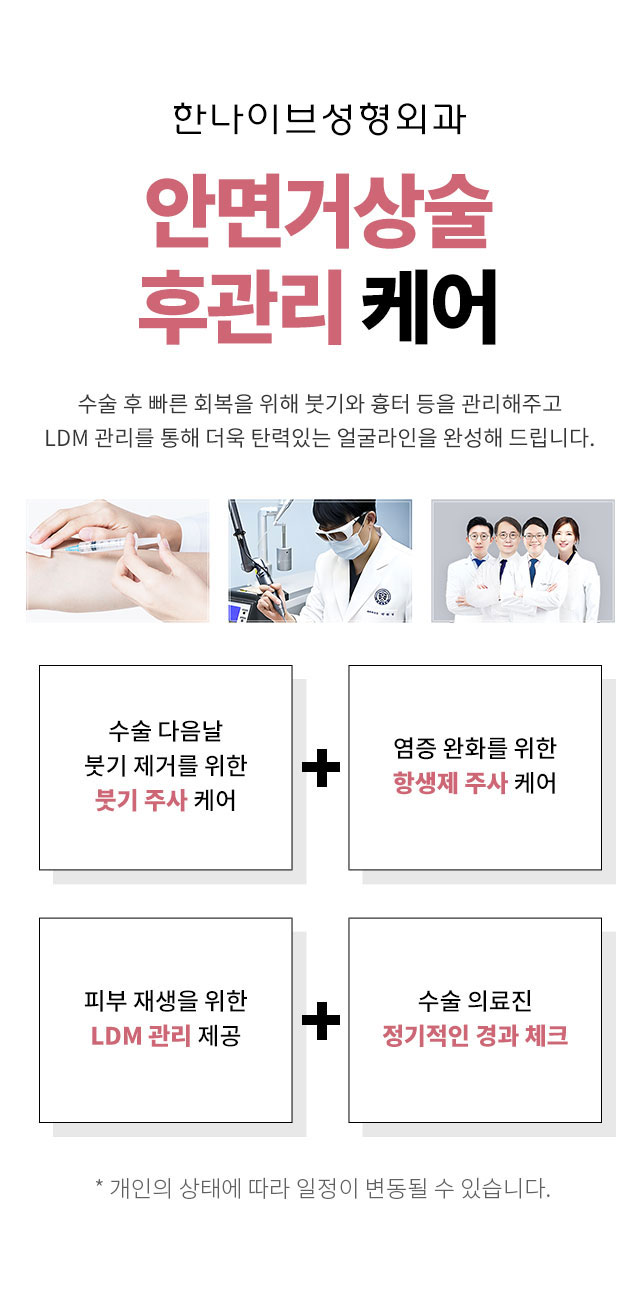 안면거상술후관리케어